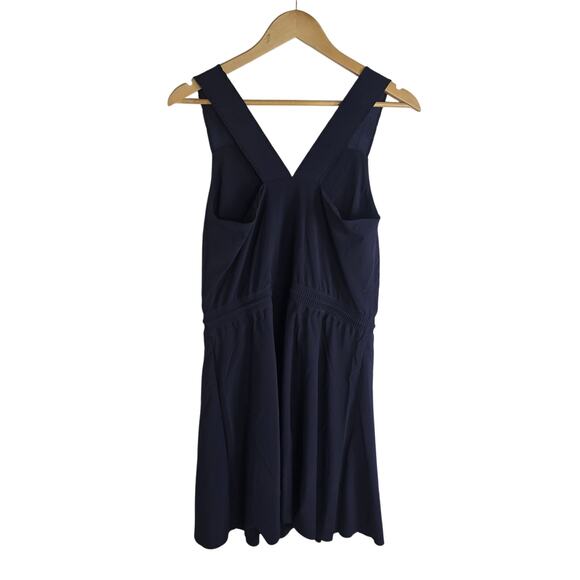 Athleta Savannah Strap Drawstring Dress - Black - Small - Style # 659323 - Picture 5 of 11